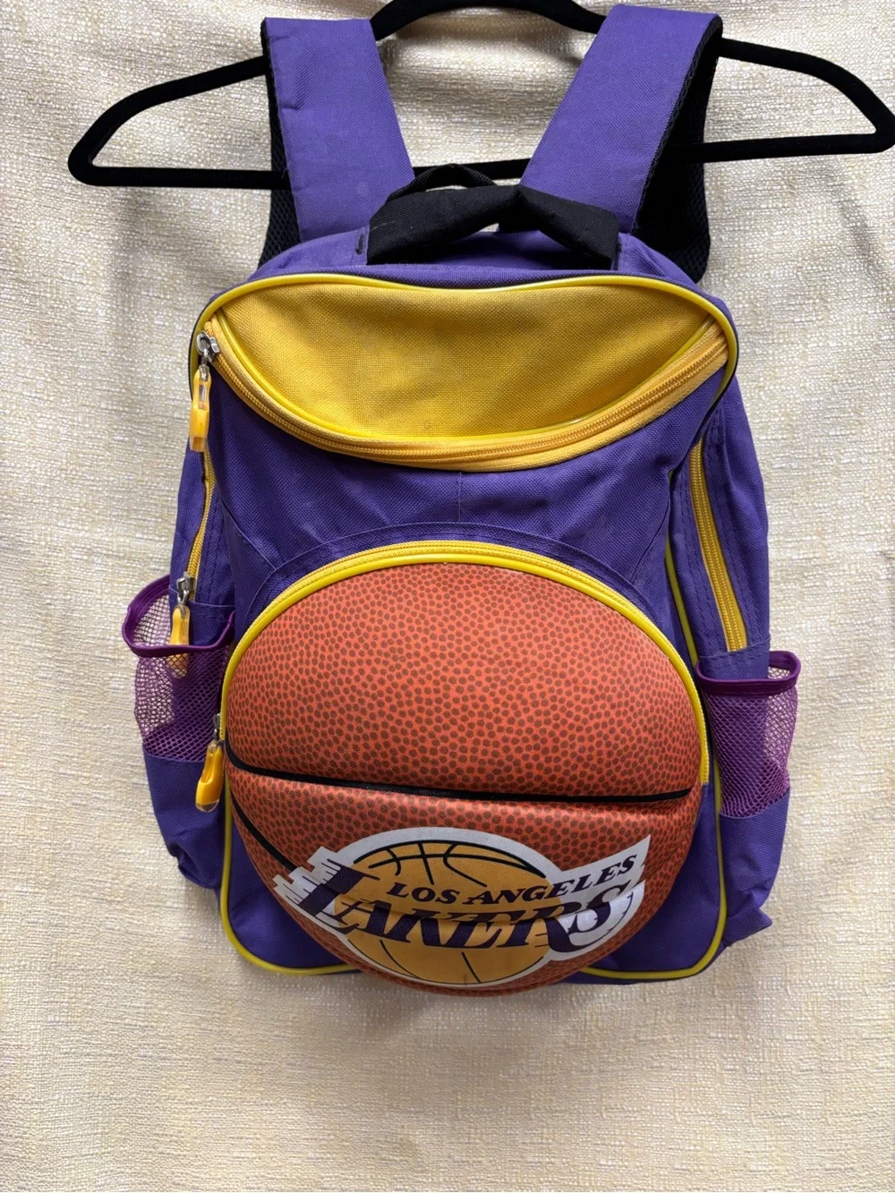 Lakers Kids Purple & Yellow Basketball Backpack